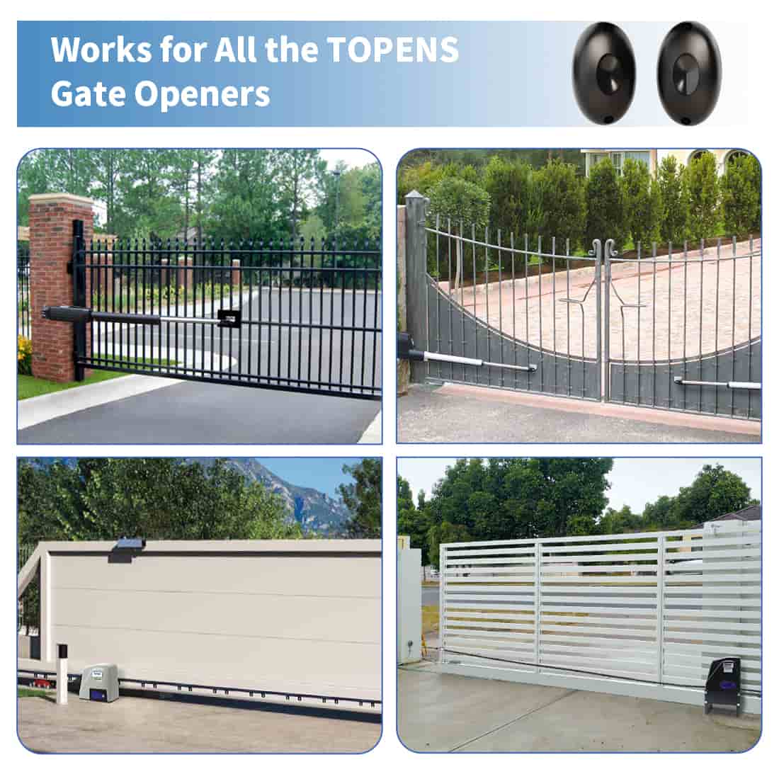 TC102 Photo Eye Sensor Works for All TOPENS Gate Openers