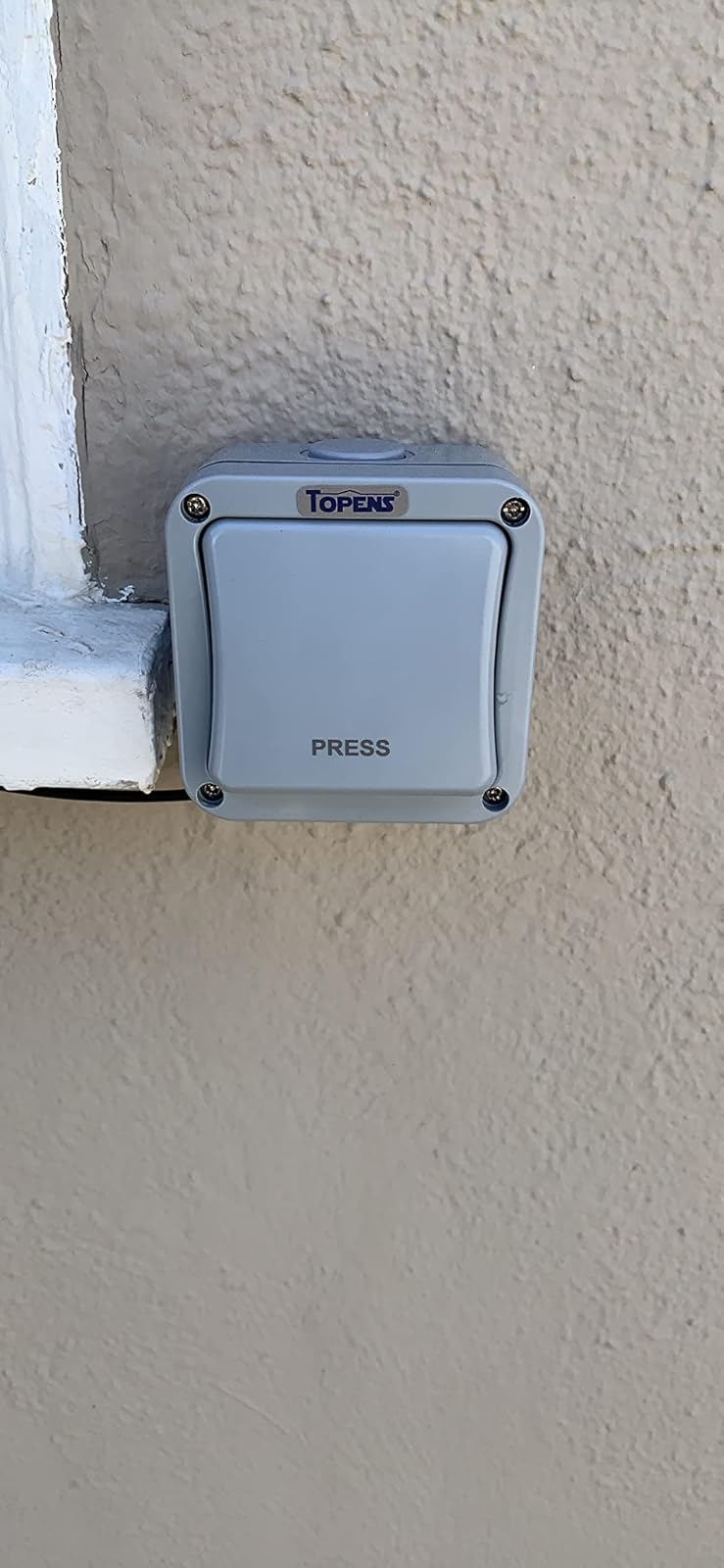 TC148 Waterproof Push Button Switch for Gate Opener in real life