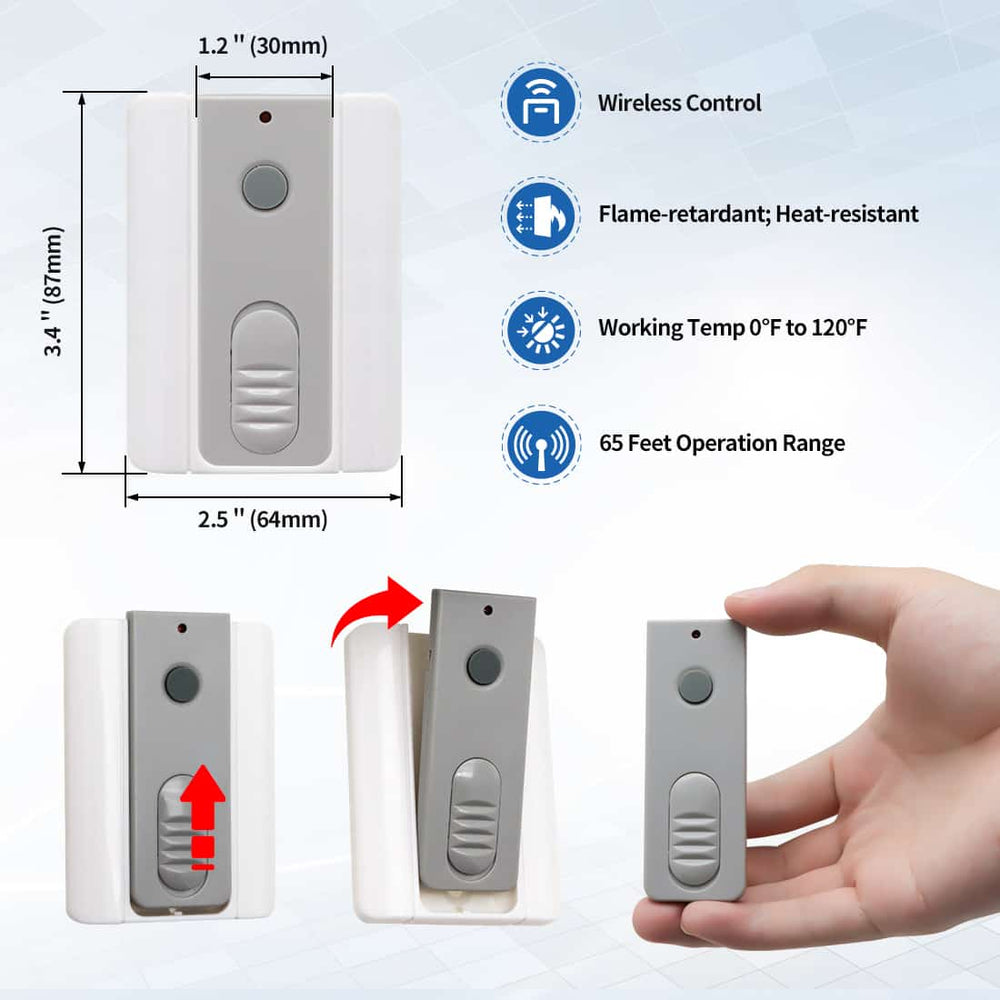 Wireless Push Button for Automatic Gate Opener | TOPENS