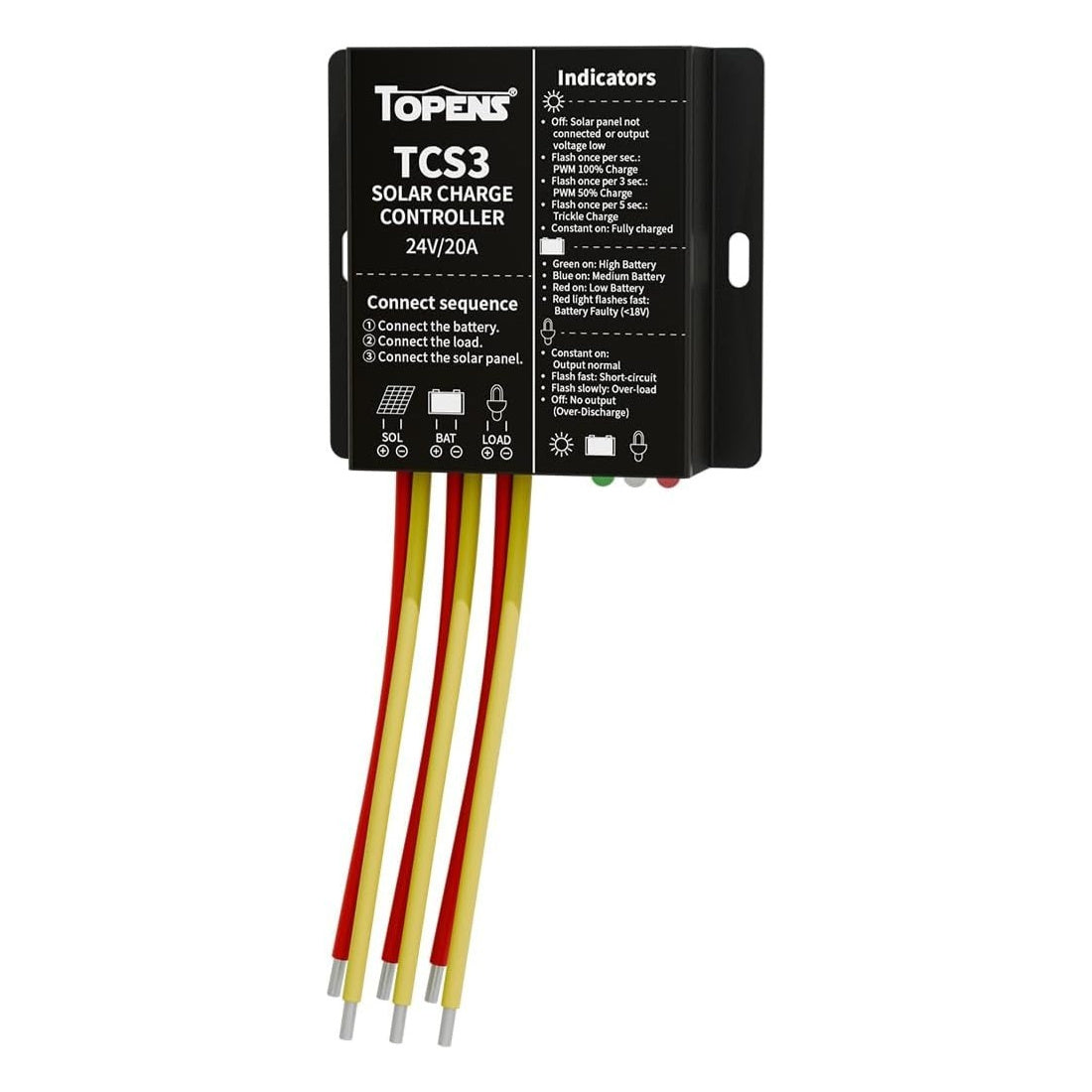 TCS3 Solar Charge Controller for 24V Solar Panels