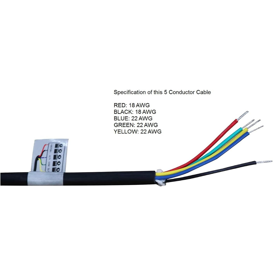 TOPENS 25FT Extension 5 Conductor Cable Specification