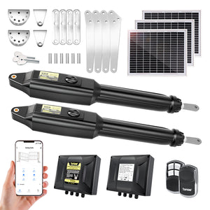 TOPENS-XD852S-Smart-Solar-Swing-Gate-Opener-Package-Items