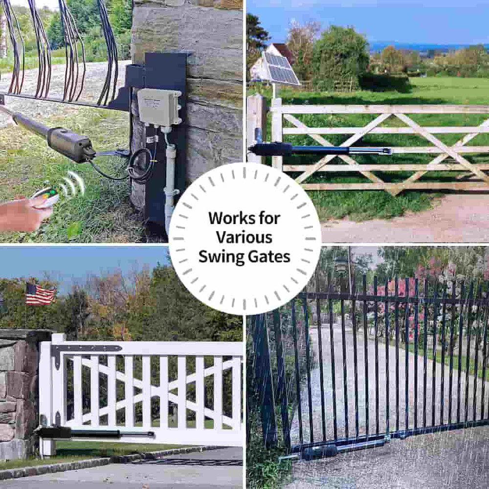 Sting Gate TOPENS A8S Heavy Duty Solar Single Swing Gate Opener