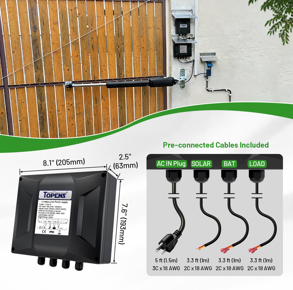 UPS01A Uninterruptible Power Supply Low Voltage Transformer for Gate Openers, Battery Charger & Solar Systems, CCTV Security Cameras