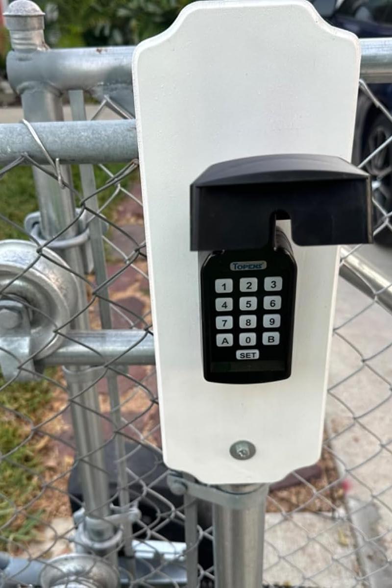 TC188 Universal Wireless Gate Opener Keypad in real life