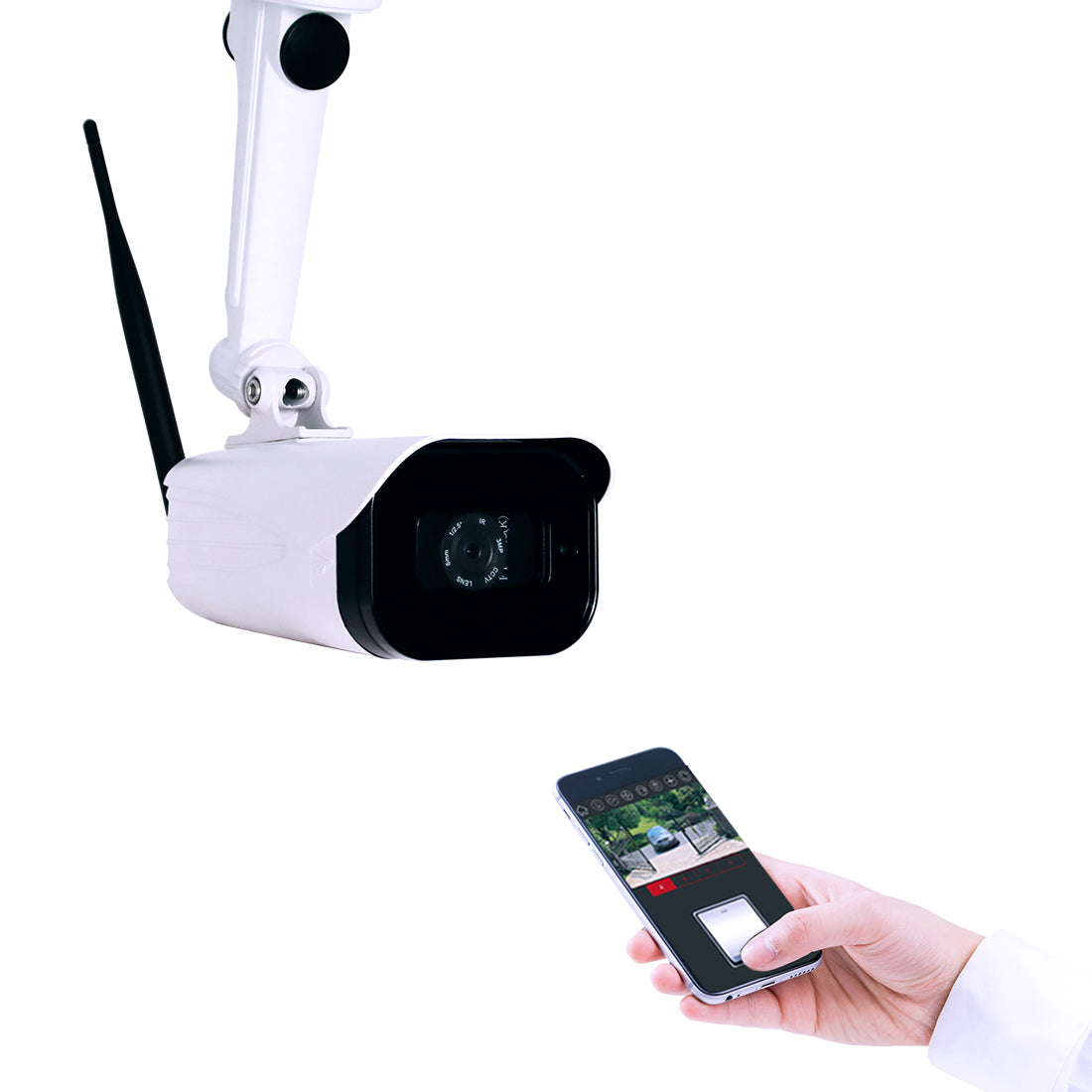 TC186-R WiFi Garage Door Opener Gate Opener Smartphone Remote Control with Camera Wireless Surveillance